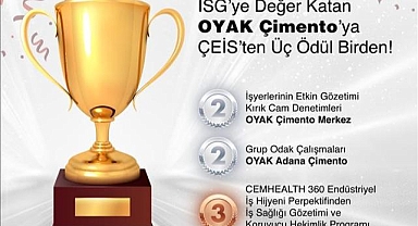 OYAK Çimento ÇEİS'ten üç ödül kazandı