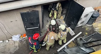 Şişli'deki CRR Konser Salonu'nda tadilat sırasında çıkan yangın söndürüldü