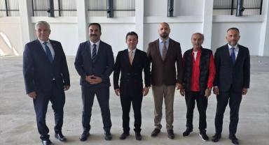 TCF Başkanı Suat Çelen, yeni salon inşaatını inceledi