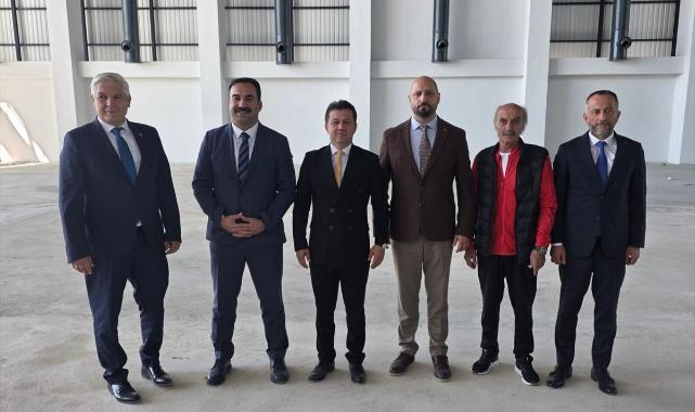 TCF Başkanı Suat Çelen, yeni salon inşaatını inceledi