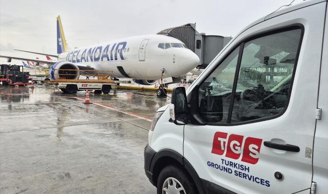 TGS, İzlanda'nın havayolu şirketi Icelandair'e yer hizmetleri vermeye başladı