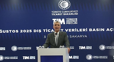 Ticaret Bakanı Ömer Bolat, ağustos ayı dış ticaret verilerini açıkladı: