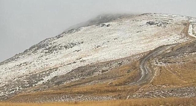 Van'ın yüksek kesimlerine kar yağdı