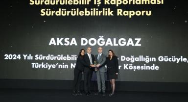 Aksa Doğalgaz, Sürdürülebilirlik Raporu'na ödül aldı