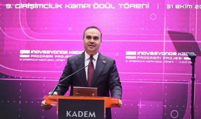 Bakan Kacır, İnovasyonda Kadın Programı 9. Girişimcilik Kampı Ödül Töreni'nde konuştu: