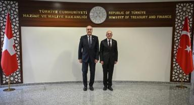 Bakan Şimşek, İsviçre Konfederasyonu Başkan Yardımcısı Parmelin ile bir araya geldi