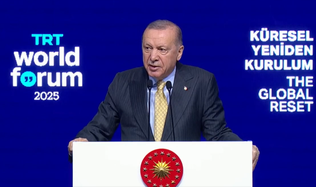 Cumhurbaşkanı Erdoğan, TRT World Forum 2025'te konuştu: (1)