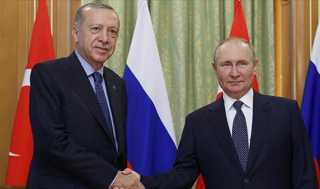Cumhurbaşkanı Recep Tayyip Erdoğan, Rusya Devlet Başkanı Vladimir Putin ile görüştü