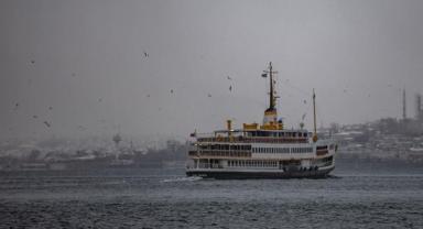 İstanbul'da vapur ve teleferik seferlerine hava muhalefeti engeli