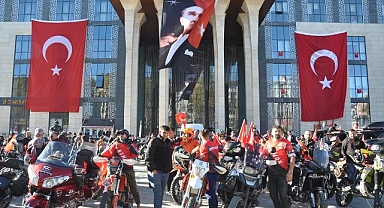 Kütahya'da motosikletlilerden 