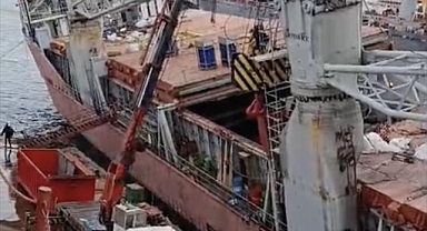 Tuzla'da tersaneler bölgesinde geminin yan yatması sonucu 1 işçi öldü
