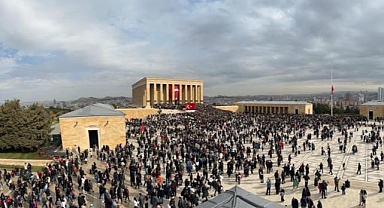Anıtkabir 10 Kasım'da 1 milyon 219 bin 148 ziyaretçiyi ağırladı