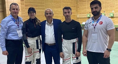 Milli atıcılar Damla Köse ile Mert Nalbant, dünya 3'üncüsü oldu