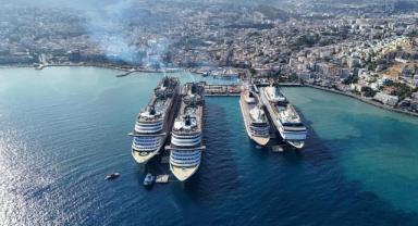Türkiye limanlarına gelen kruvaziyer yolcu sayısı 10 ayda 2 milyonu aşarak rekor kırdı
