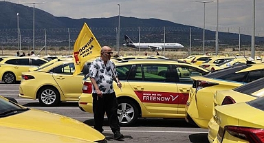 Yunanistan'ın başkenti Atina'da taksiciler 48 saatlik greve gitti