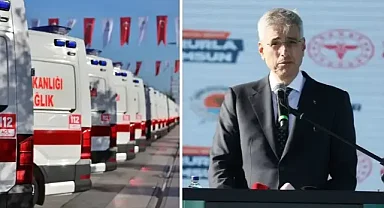 Bakan Memişoğlu, 856 ambulansın sağlık hizmetine alım töreninde konuştu: