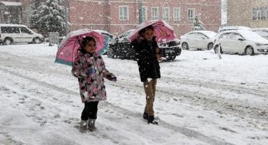 Bitlis'te eğitime kar engeli! Okullar tatil edildi