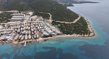 Bodrum'da yat imalatı kış aylarında da aralıksız sürüyor