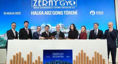 Borsa İstanbul'da gong Zeray Gayrimenkul Yatırım Ortaklığı AŞ için çaldı