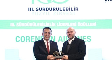 Corendon Airlines'a sürdürülebilirlik ödülü
