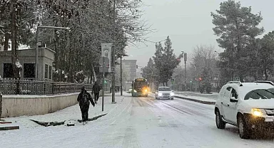 Diyarbakır'da kar yağışı etkili oldu