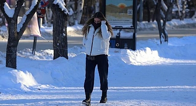 Erzurum'da kar yağışı etkili oluyor