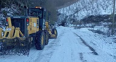 Karadeniz'deki 4 ilde kar nedeniyle 265 yerleşim yerinin yolu ulaşıma kapandı