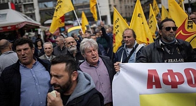 Atina'da taksiciler 48 saatlik greve gitti