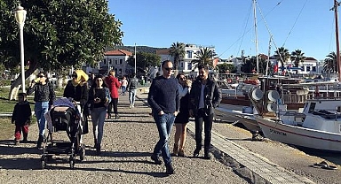 Bodrum sahillerinde yeni yılın ilk gününde yoğunluk yaşandı