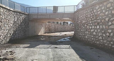 Kumluca'da taşkın kontrol tesisinin 1. kısmı tamamlandı