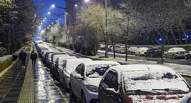Başkentin yüksek kesimlerinde kar etkili oldu