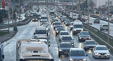 İstanbul'da trafik yoğunluğu yüzde 72'ye kadar çıktı
