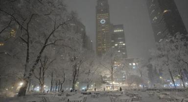 New York'ta kar fırtınası