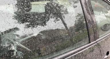Tekirdağ'da yağmurla birlikte çamur yağdı