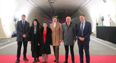 Türk şirketin Slovenya'da inşa ettiği Karavanke Tüneli trafiğe açıldı