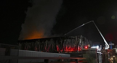 Ankara'da ilaç fabrikasında çıkan yangına müdahale ediliyor