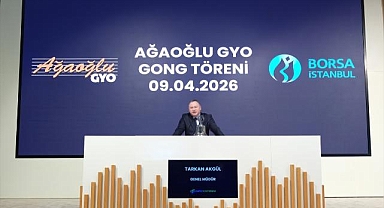 Borsa İstanbul'da gong Ağaoğlu Avrasya Gayrimenkul Yatırım Ortaklığı AŞ için çaldı