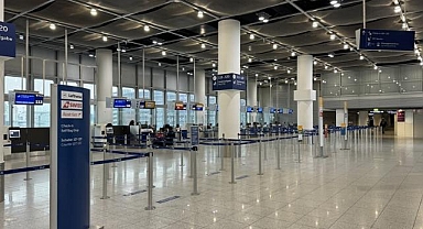 Frankfurt Havalimanı'nın yolcu sayısı nisanda grevler nedeniyle yüzde 11 azaldı