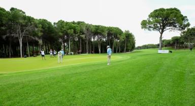 Turizm sezonunun 12 aya yayıldığı Antalya'da golf turizmi hareketliliği yaşanıyor