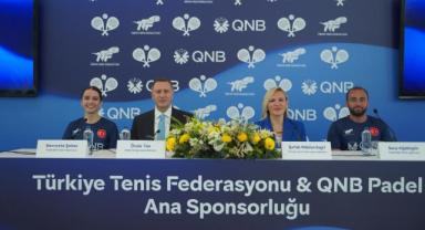 Türkiye Tenis Federasyonu ile QNB Türkiye arasında padel ana sponsorluk anlaşması yapıldı