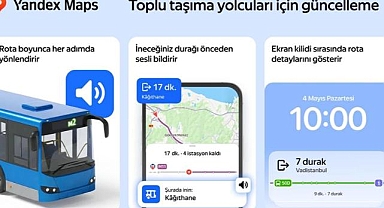 Yandex Maps toplu taşıma navigasyonunu Türkiye'de devreye aldı