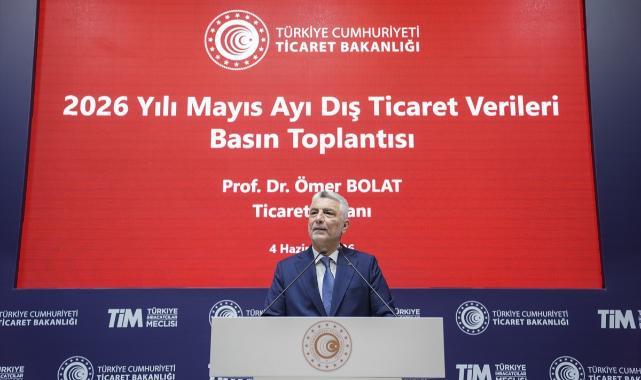 Ticaret Bakanı Ömer Bolat mayıs ayı dış ticaret verilerini açıkladı: (2)