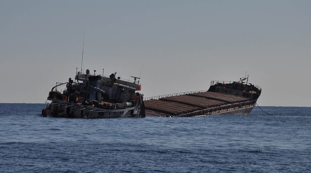 312 metrelik yük gemisi okyanusta kayboldu