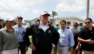 ABD Başkanı Trump afet bölgesinde