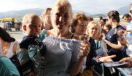 Adeta gökten turist yağdı