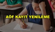 Aöf kayıt yenileme süresi uzatıldı