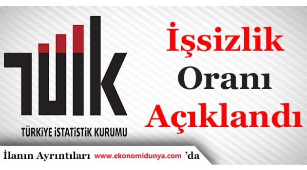 İşsizlik oranı %10,4 seviyesinde gerçekleşti