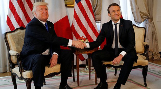 Macron, Trump'la Filistin konusunu görüşecek