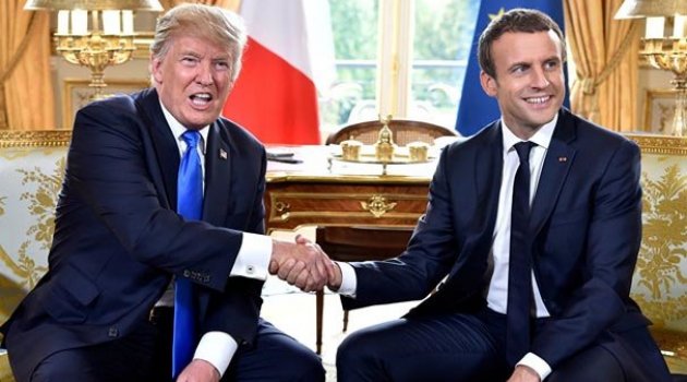 Macron ve Trump telefonda Suriye'yi görüştü