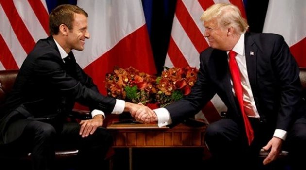 Macron'dan sürpriz ABD ziyareti